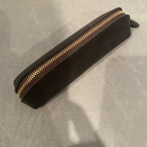 Black Leather Pencil Case